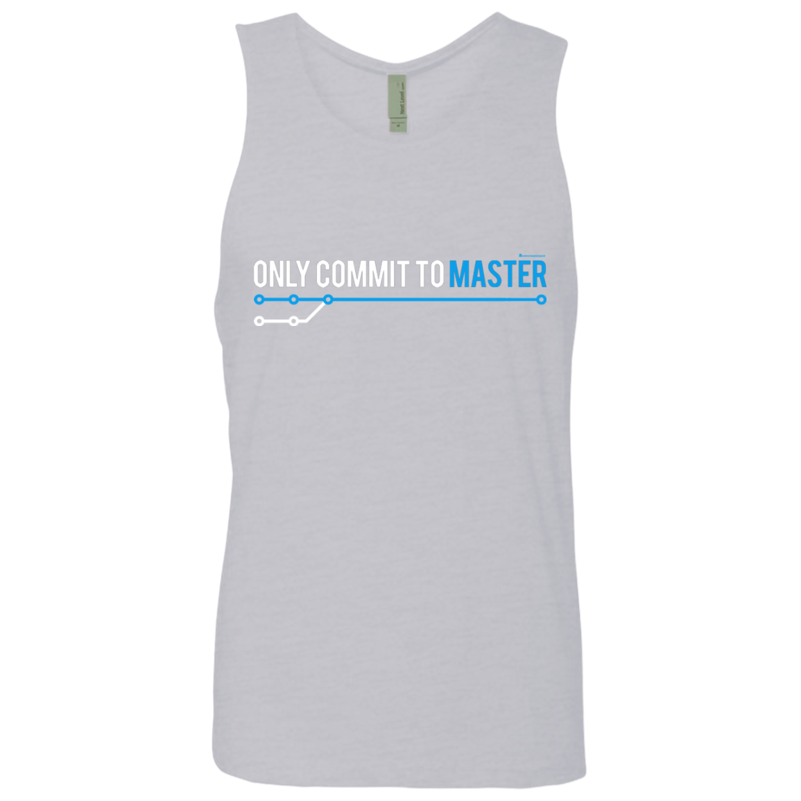 T-Shirts Heather Grey / Small Only Commit To Master Men's Premium Tank Top