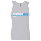 T-Shirts Heather Grey / Small Only Commit To Master Men's Premium Tank Top