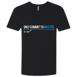 T-Shirts Black / X-Small Only Commit To Master Men's Premium V-Neck