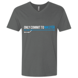 T-Shirts Heavy Metal / X-Small Only Commit To Master Men's Premium V-Neck