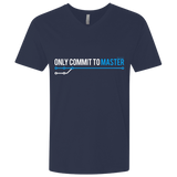 T-Shirts Midnight Navy / X-Small Only Commit To Master Men's Premium V-Neck