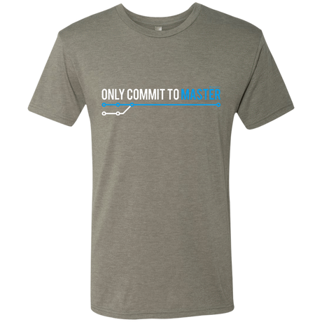 T-Shirts Venetian Grey / Small Only Commit To Master Men's Triblend T-Shirt