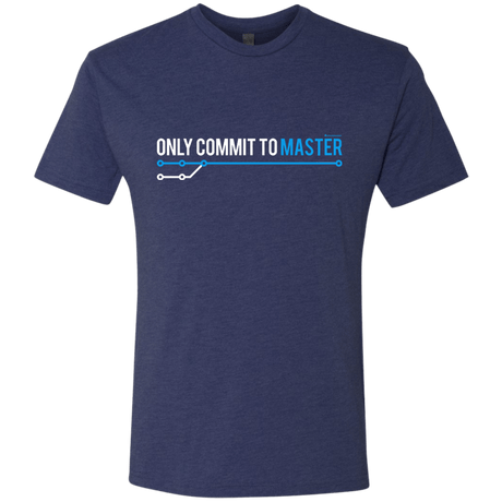 T-Shirts Vintage Navy / Small Only Commit To Master Men's Triblend T-Shirt