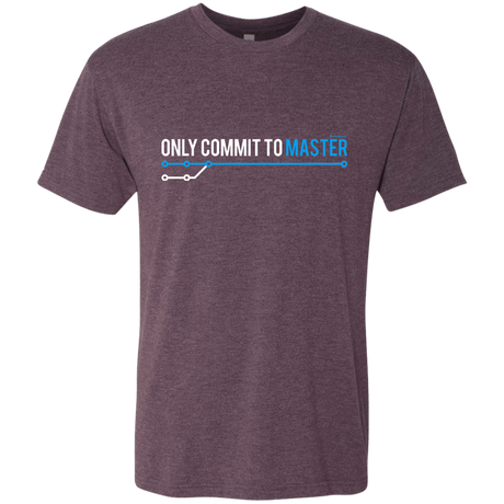 T-Shirts Vintage Purple / Small Only Commit To Master Men's Triblend T-Shirt
