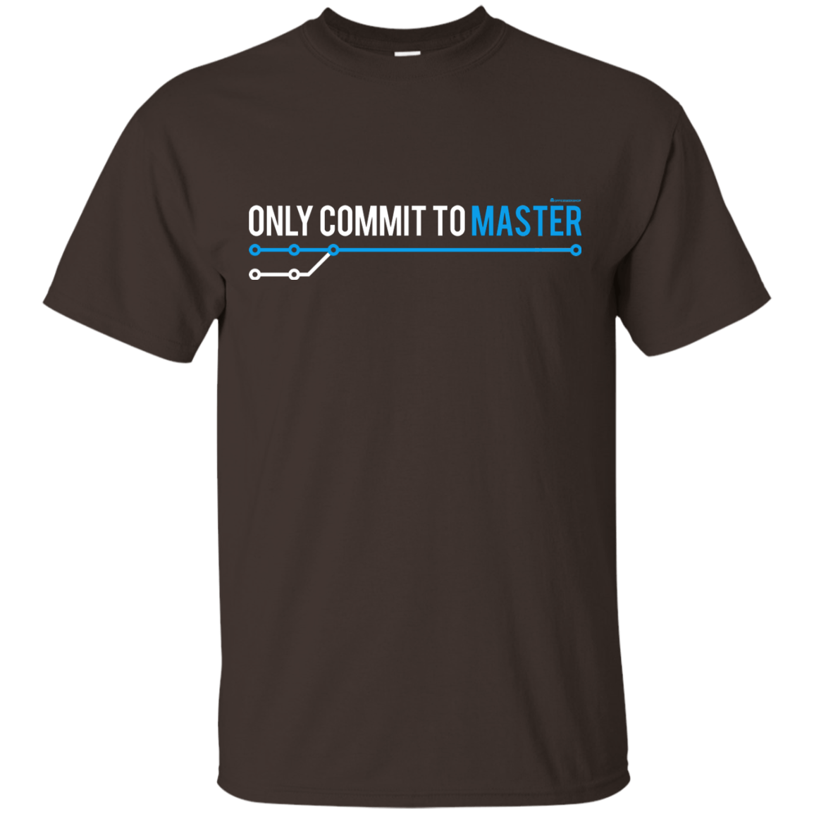 T-Shirts Dark Chocolate / Small Only Commit To Master T-Shirt
