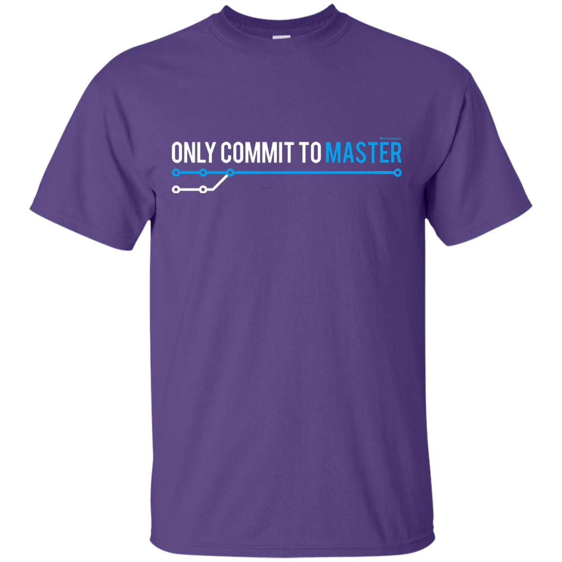 T-Shirts Purple / Small Only Commit To Master T-Shirt