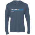 T-Shirts Indigo / X-Small Only Commit To Master Triblend Long Sleeve Hoodie Tee