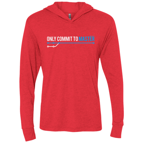 T-Shirts Vintage Red / X-Small Only Commit To Master Triblend Long Sleeve Hoodie Tee