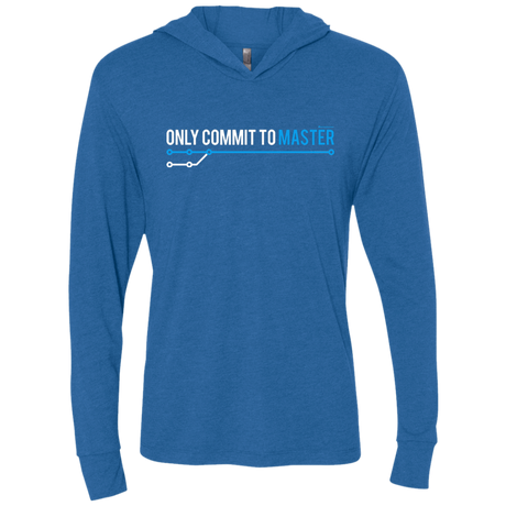 T-Shirts Vintage Royal / X-Small Only Commit To Master Triblend Long Sleeve Hoodie Tee