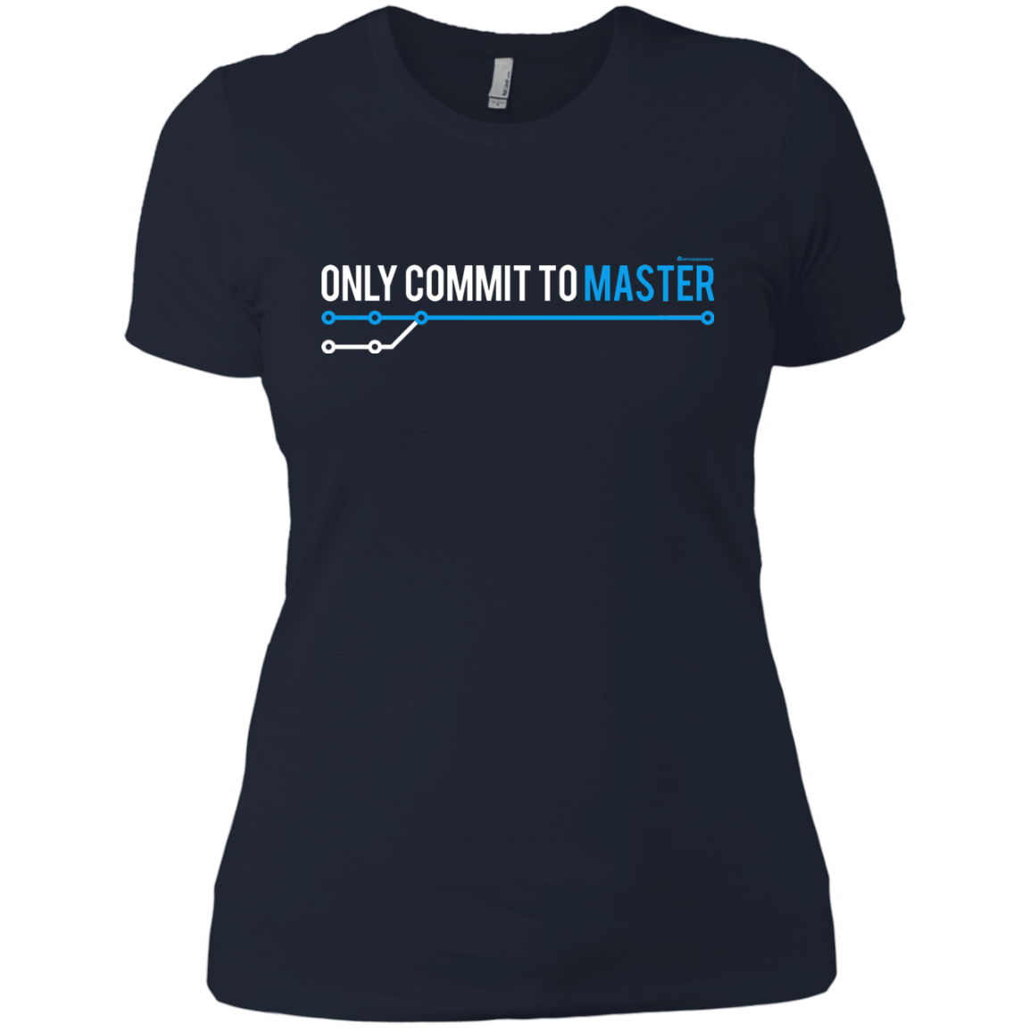 T-Shirts Midnight Navy / X-Small Only Commit To Master Women's Premium T-Shirt