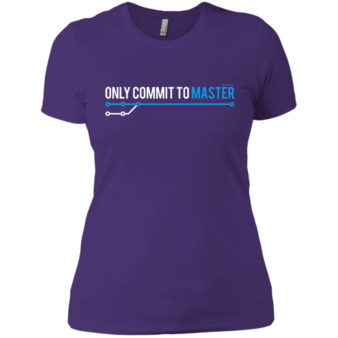 T-Shirts Purple Rush/ / X-Small Only Commit To Master Women's Premium T-Shirt