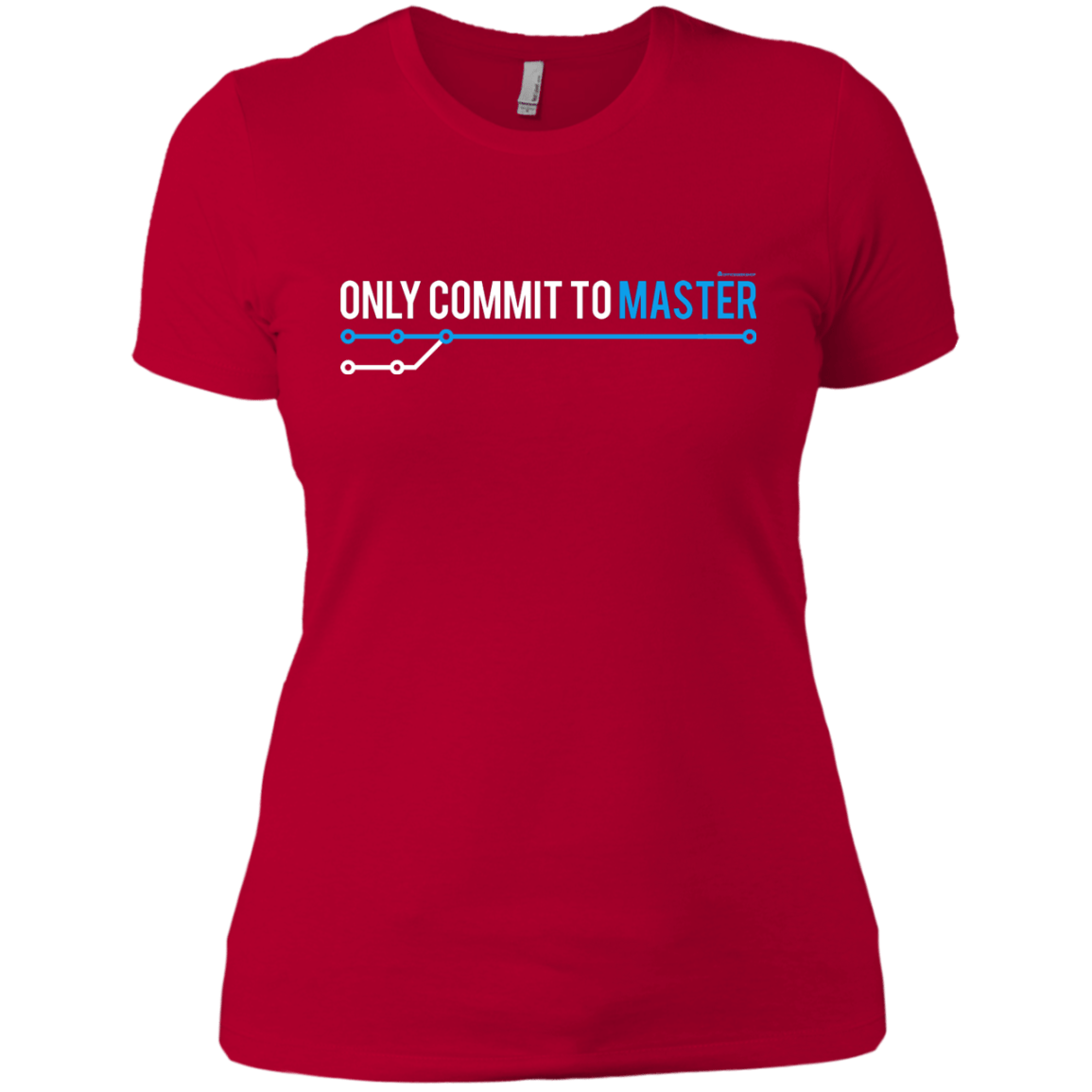 T-Shirts Red / X-Small Only Commit To Master Women's Premium T-Shirt