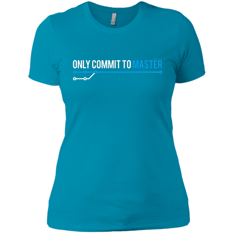 T-Shirts Turquoise / X-Small Only Commit To Master Women's Premium T-Shirt