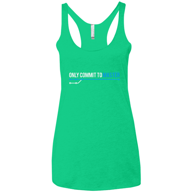 T-Shirts Envy / X-Small Only Commit To Master Women's Triblend Racerback Tank