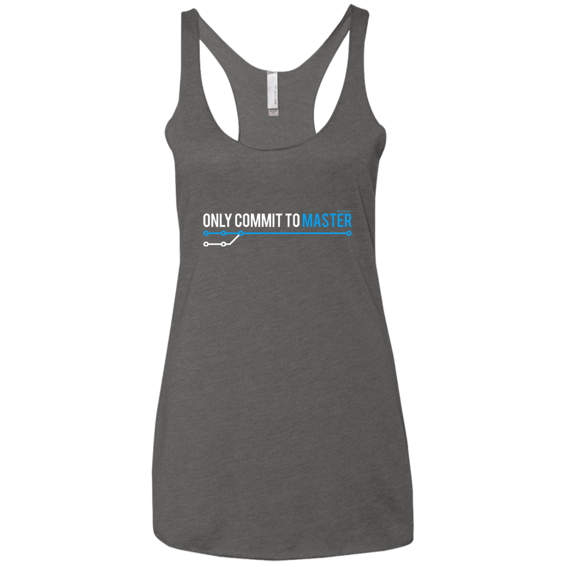 T-Shirts Premium Heather / X-Small Only Commit To Master Women's Triblend Racerback Tank