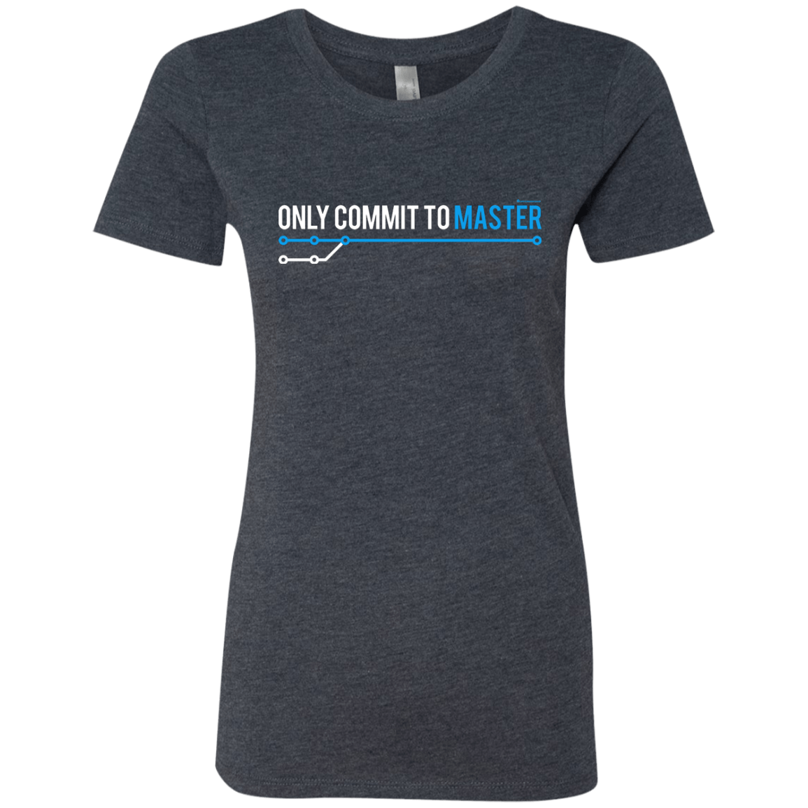 T-Shirts Vintage Navy / Small Only Commit To Master Women's Triblend T-Shirt