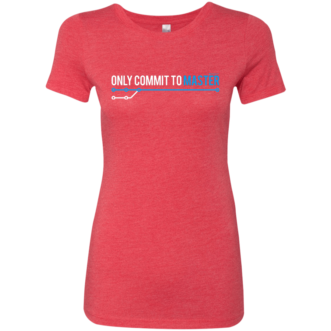 T-Shirts Vintage Red / Small Only Commit To Master Women's Triblend T-Shirt