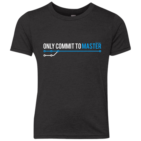 T-Shirts Vintage Black / YXS Only Commit To Master Youth Triblend T-Shirt