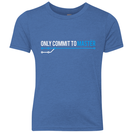 T-Shirts Vintage Royal / YXS Only Commit To Master Youth Triblend T-Shirt