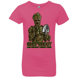 T-Shirts Hot Pink / YXS Only Groot Girls Premium T-Shirt