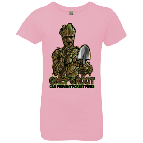 T-Shirts Light Pink / YXS Only Groot Girls Premium T-Shirt