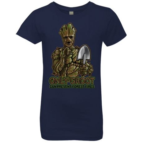 T-Shirts Midnight Navy / YXS Only Groot Girls Premium T-Shirt