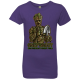 T-Shirts Purple Rush / YXS Only Groot Girls Premium T-Shirt