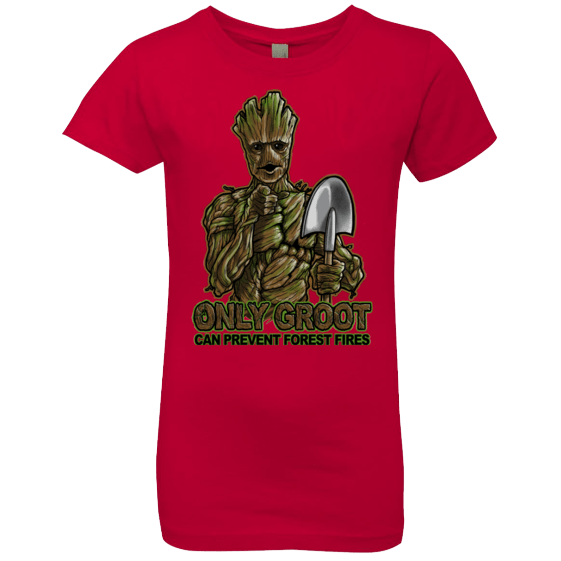 T-Shirts Red / YXS Only Groot Girls Premium T-Shirt