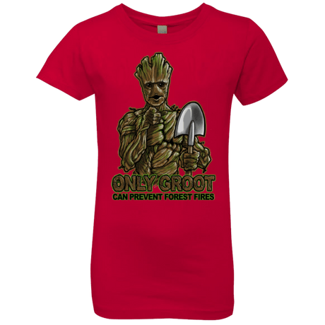 T-Shirts Red / YXS Only Groot Girls Premium T-Shirt