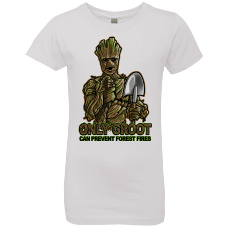 T-Shirts White / YXS Only Groot Girls Premium T-Shirt