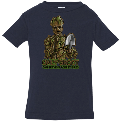 T-Shirts Navy / 6 Months Only Groot Infant PremiumT-Shirt