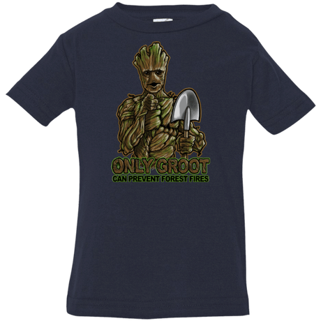 T-Shirts Navy / 6 Months Only Groot Infant PremiumT-Shirt