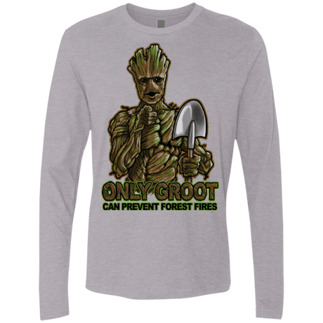 T-Shirts Heather Grey / Small Only Groot Men's Premium Long Sleeve