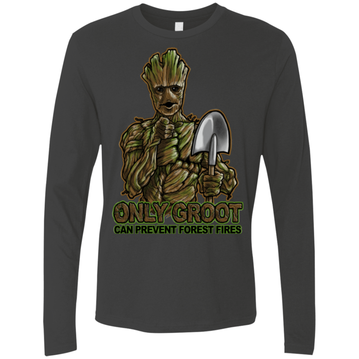 T-Shirts Heavy Metal / Small Only Groot Men's Premium Long Sleeve