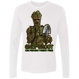 T-Shirts White / Small Only Groot Men's Premium Long Sleeve