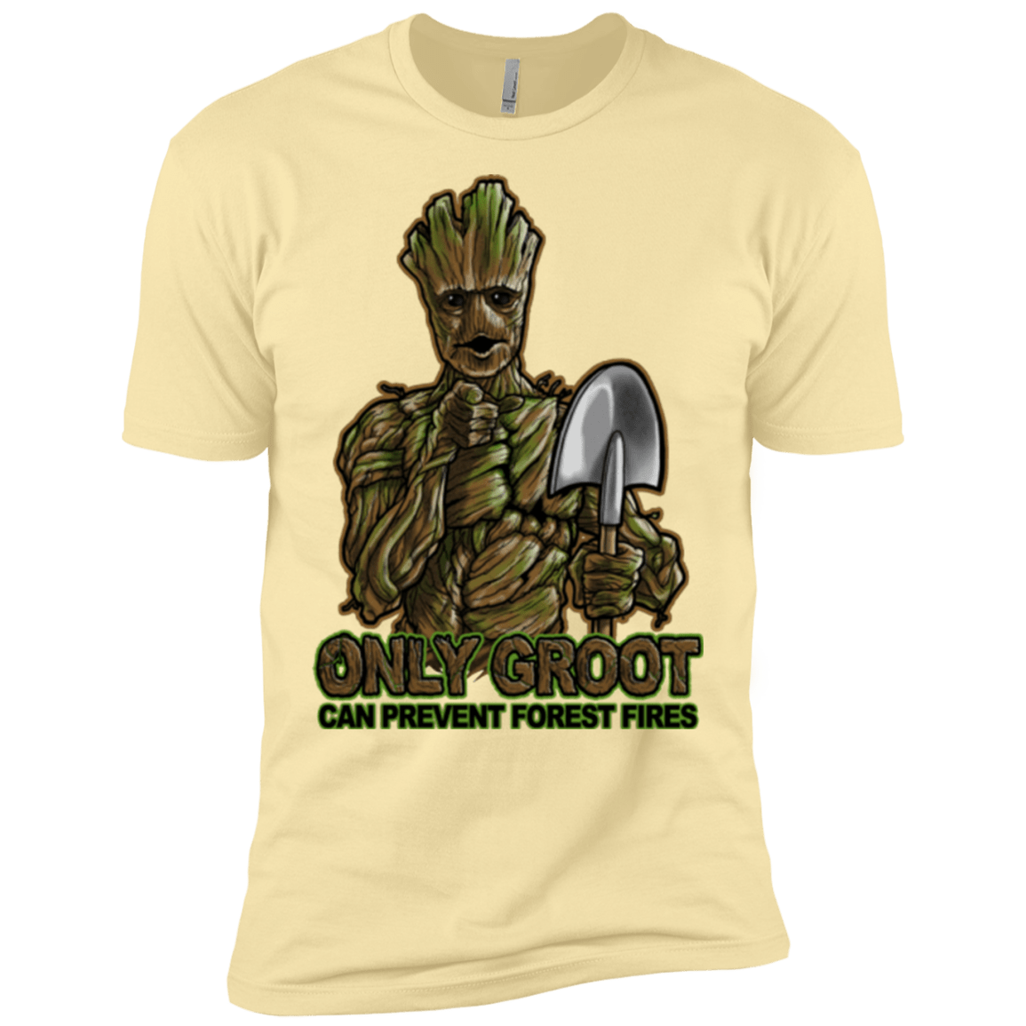 T-Shirts Banana Cream / X-Small Only Groot Men's Premium T-Shirt