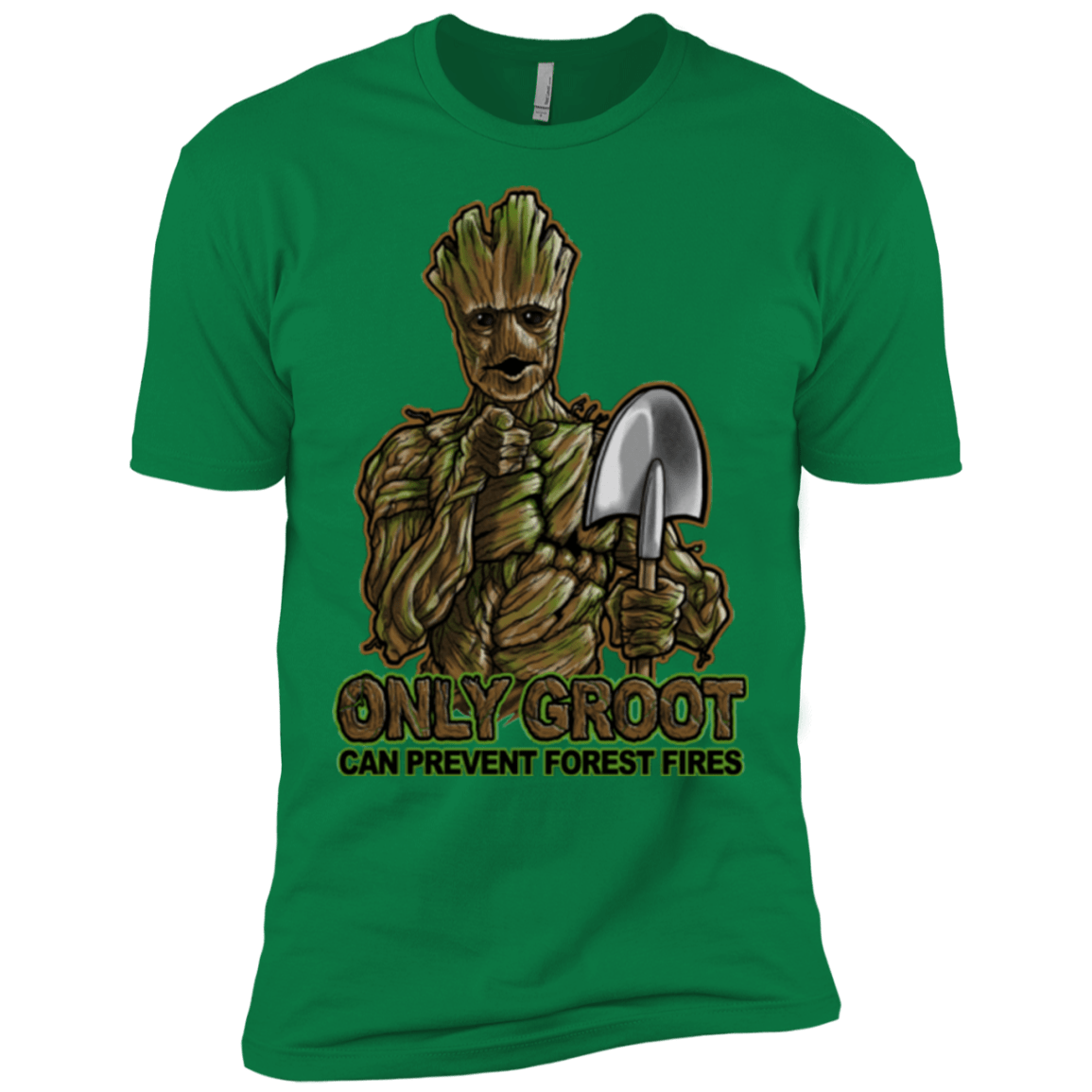 T-Shirts Kelly Green / X-Small Only Groot Men's Premium T-Shirt