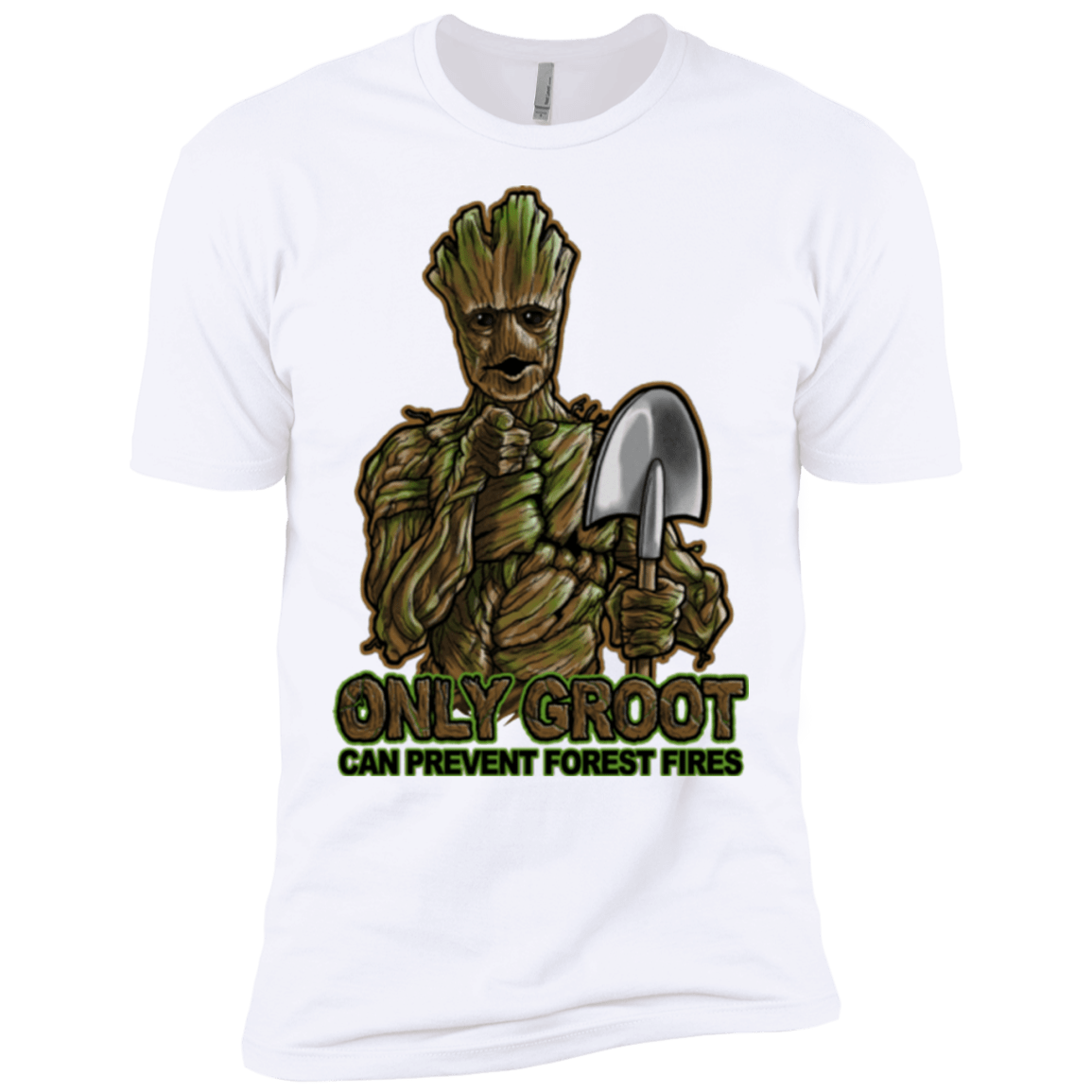 T-Shirts White / X-Small Only Groot Men's Premium T-Shirt