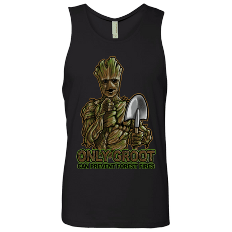 T-Shirts Black / Small Only Groot Men's Premium Tank Top