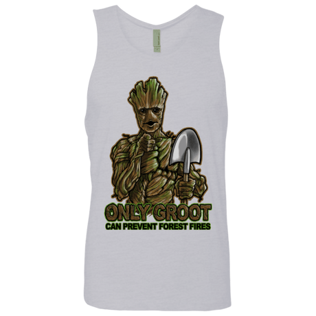 T-Shirts Heather Grey / Small Only Groot Men's Premium Tank Top
