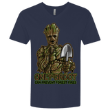 T-Shirts Midnight Navy / X-Small Only Groot Men's Premium V-Neck