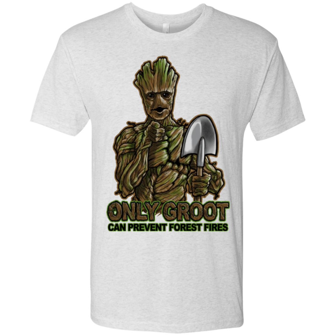 T-Shirts Heather White / Small Only Groot Men's Triblend T-Shirt