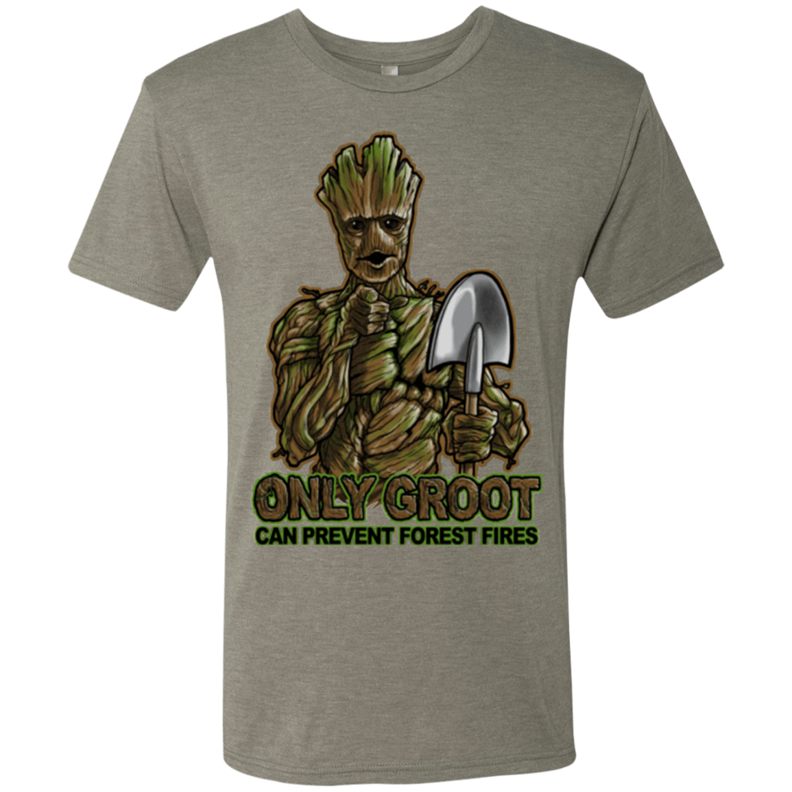 T-Shirts Venetian Grey / Small Only Groot Men's Triblend T-Shirt