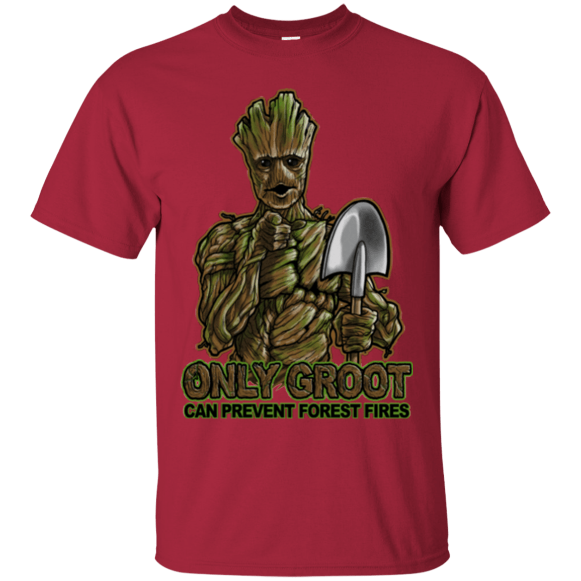 T-Shirts Cardinal / Small Only Groot T-Shirt