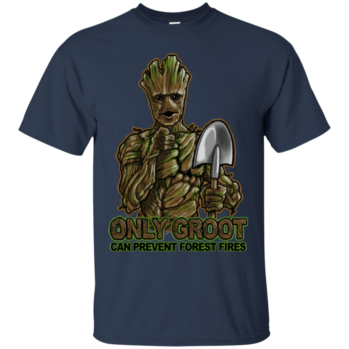 T-Shirts Navy / Small Only Groot T-Shirt