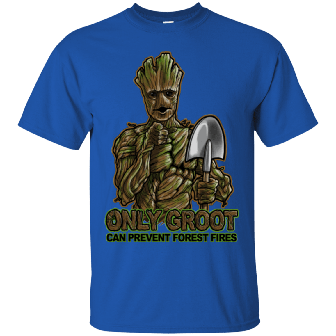 T-Shirts Royal / Small Only Groot T-Shirt