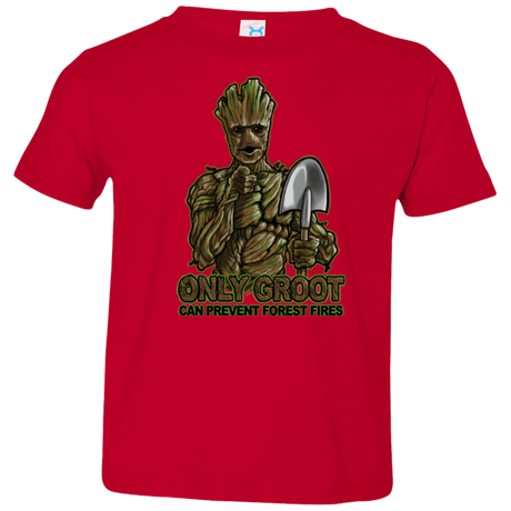 T-Shirts Red / 2T Only Groot Toddler Premium T-Shirt