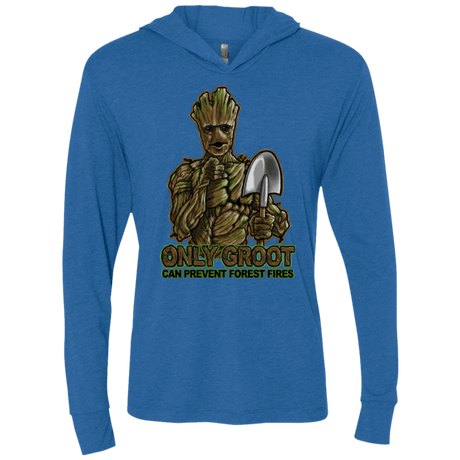 T-Shirts Vintage Royal / X-Small Only Groot Triblend Long Sleeve Hoodie Tee
