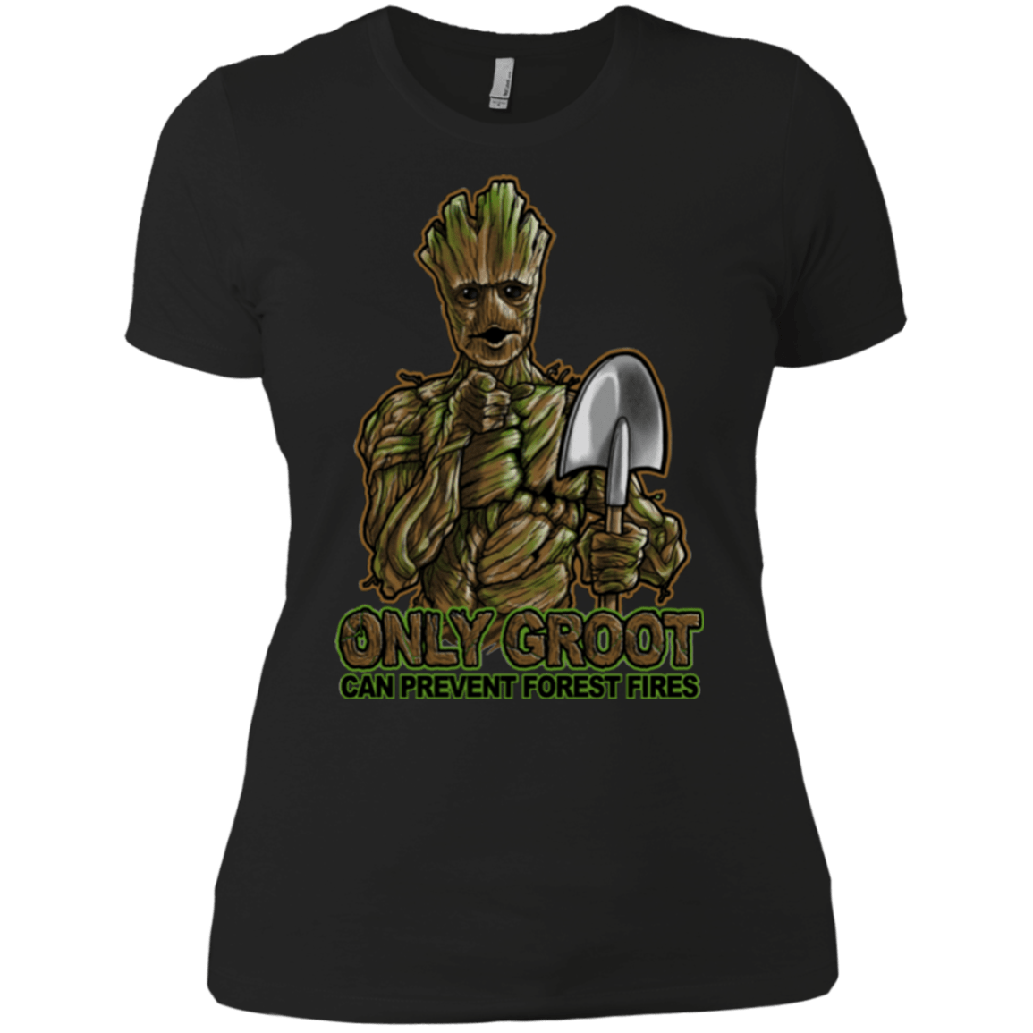 T-Shirts Black / X-Small Only Groot Women's Premium T-Shirt