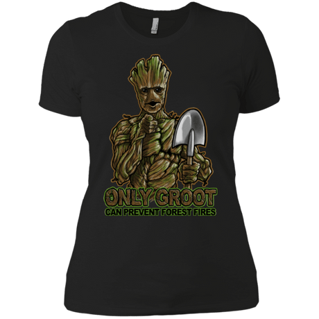 T-Shirts Black / X-Small Only Groot Women's Premium T-Shirt